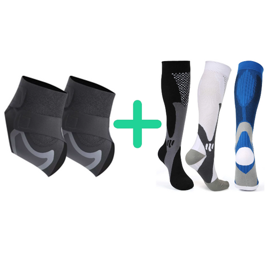 1 paire FlexiConfort + 1 paire Chaussettes de compression